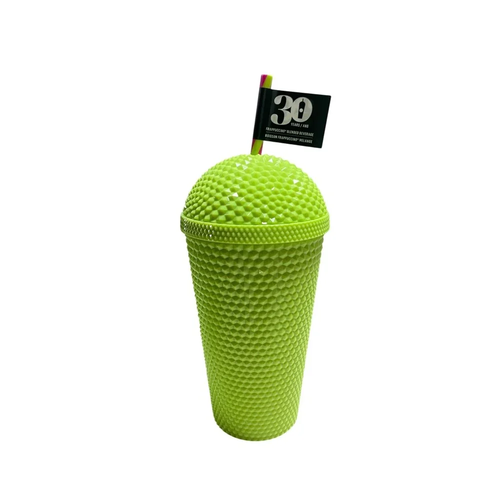 Starbucks‎ 30th Anniversary Lime Green Stuffed Cold Cup NEW